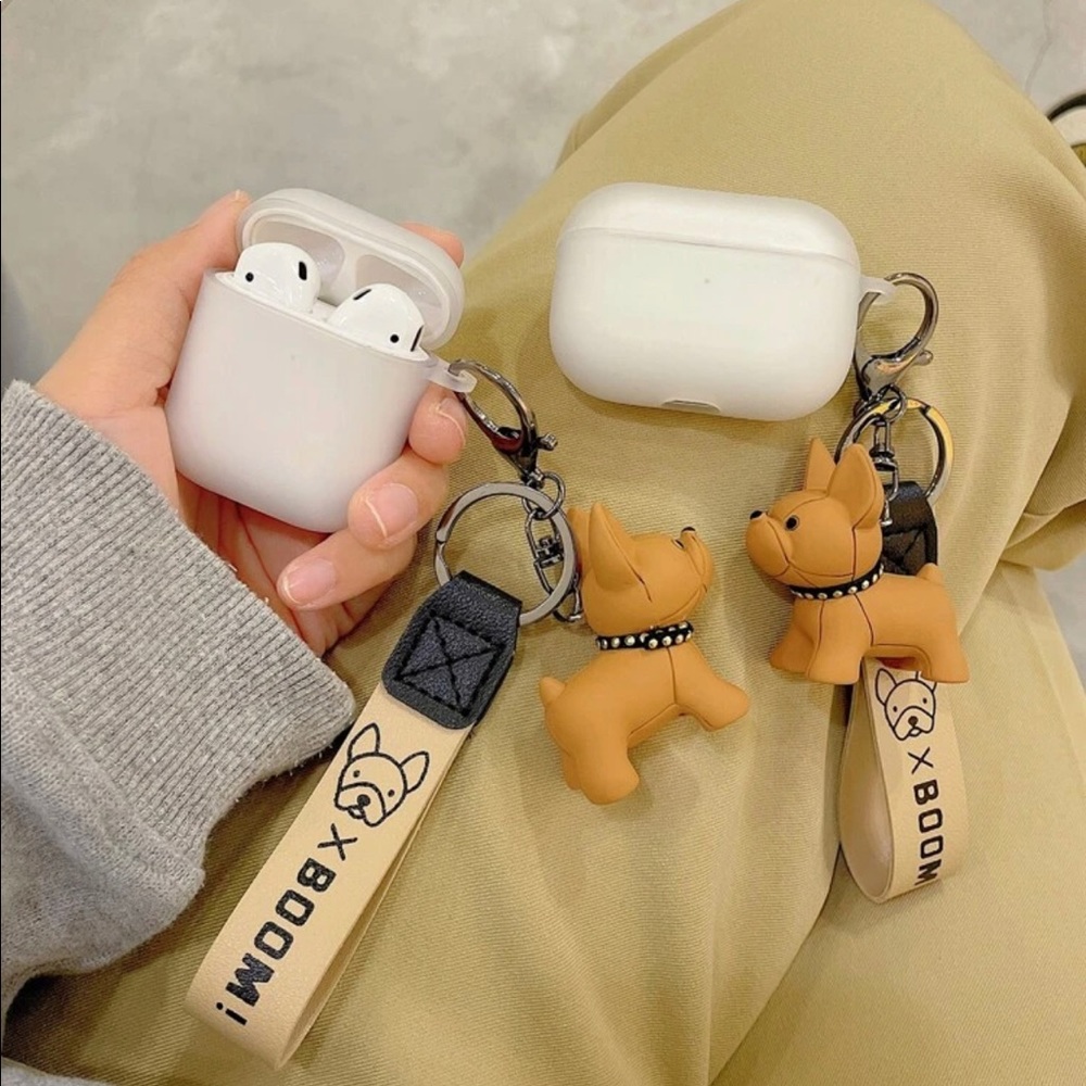 Dog charm airpod case